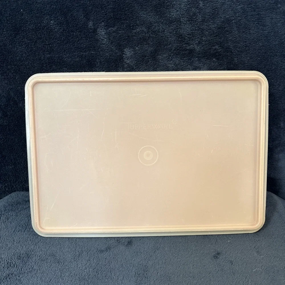 Vintage Tupperware Food Storage Keeper Rectangular Paprika Red 9